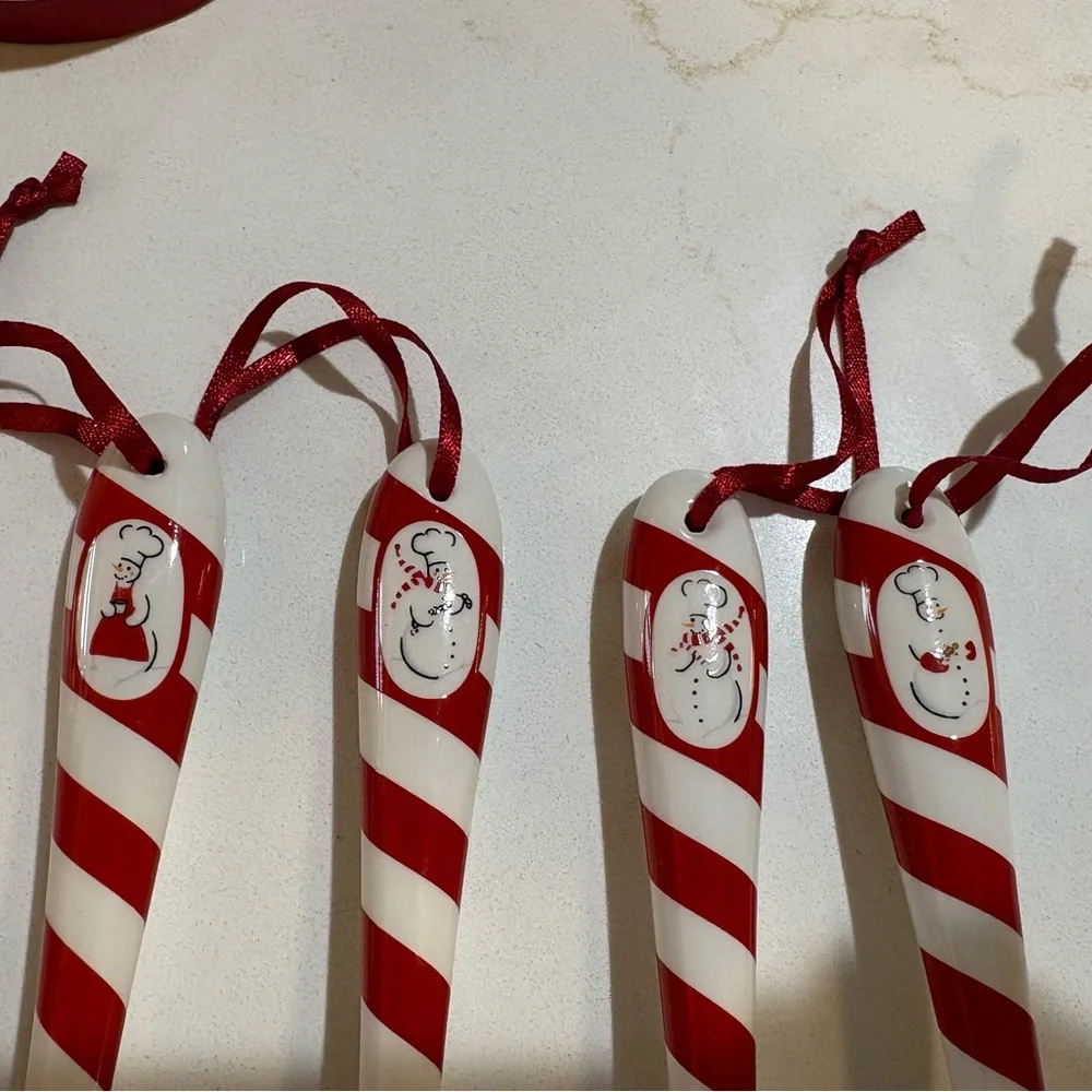 Williams Sonoma Snowman Chef Spoons Set